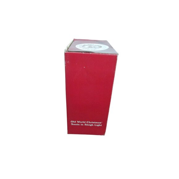 Old World Christmas Santa In Sleigh Light 10th Anniversary Edition Hand Painted - Picture 12 of 16